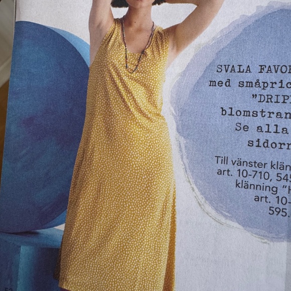 Gudrun Sjödén “Dripp” Sleeveless Dress in Midnight Blue – Size S – New with Tag - Picture 8 of 9